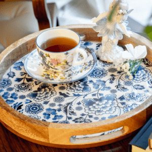 Bird & Floral Serving Tray