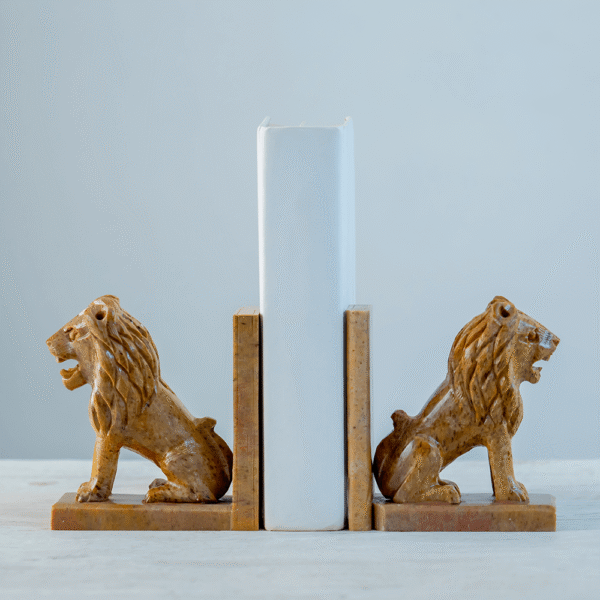 Lion Metal Bookends