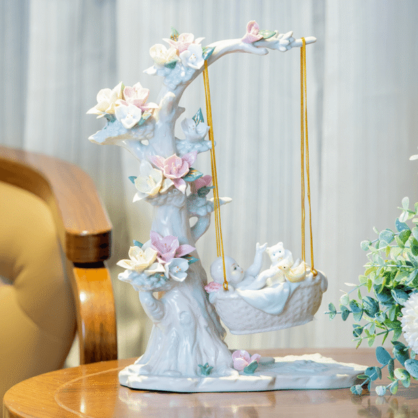 White Orchid Vase