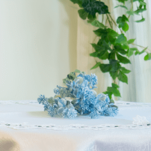 Blue Faux Floral Bunch