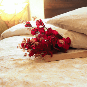 Red Faux Floral Bunch