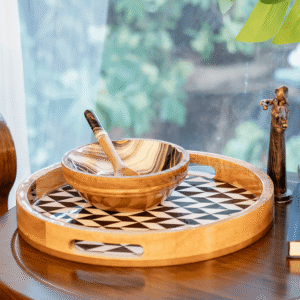 Dual Tone Wooden Tray