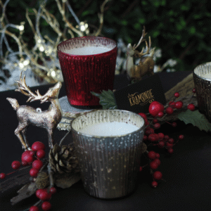 Mercury Glass Candle Set