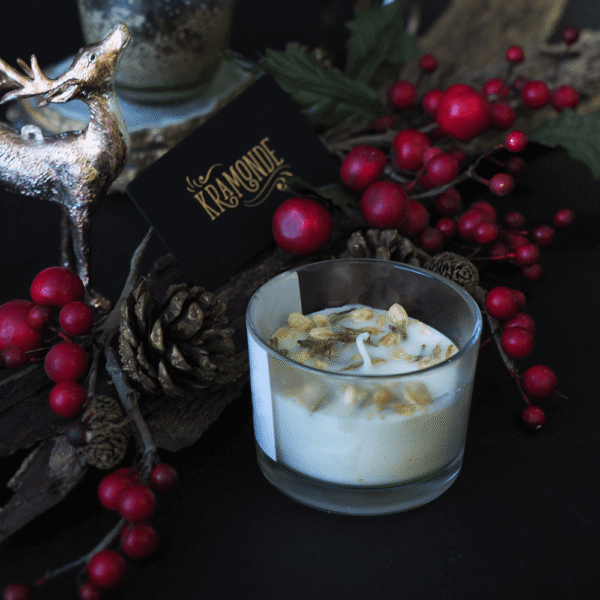 White Vanilla Scented Candle