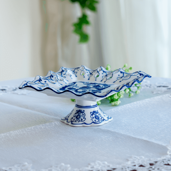 Blue Floral Porcelain Stand