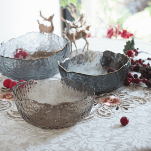 Fluted Glass Dessert Bowl