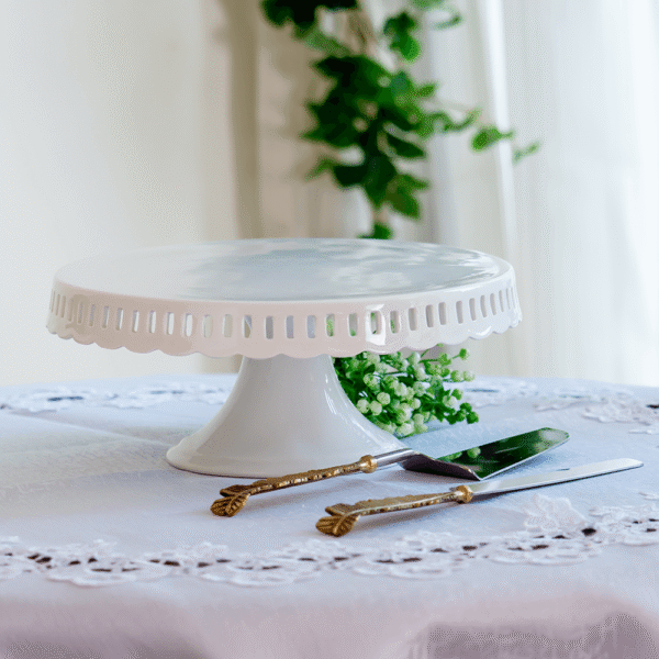 White Pedestal Stand