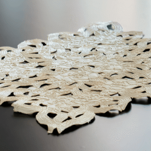 Beige Gold Cutwork Placemats