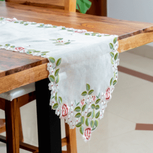 Floral Embroidered Runner