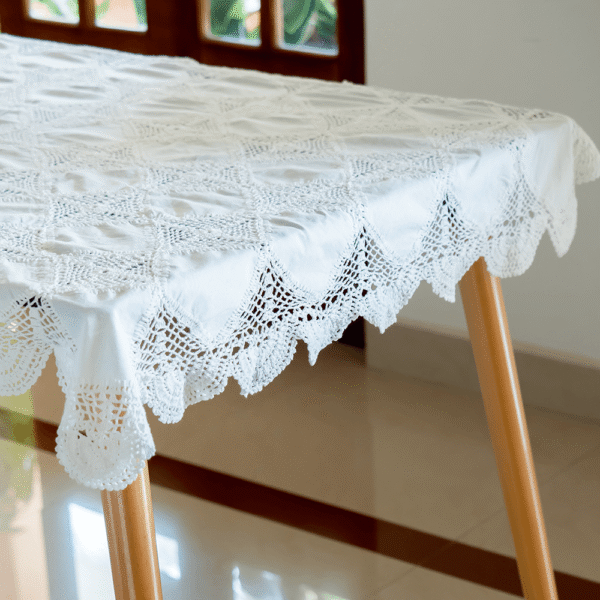 White Lace Tablecloth