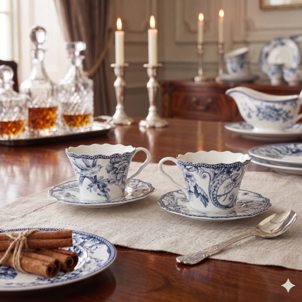 ADELAIDE BLUE TEA SET (SO12)