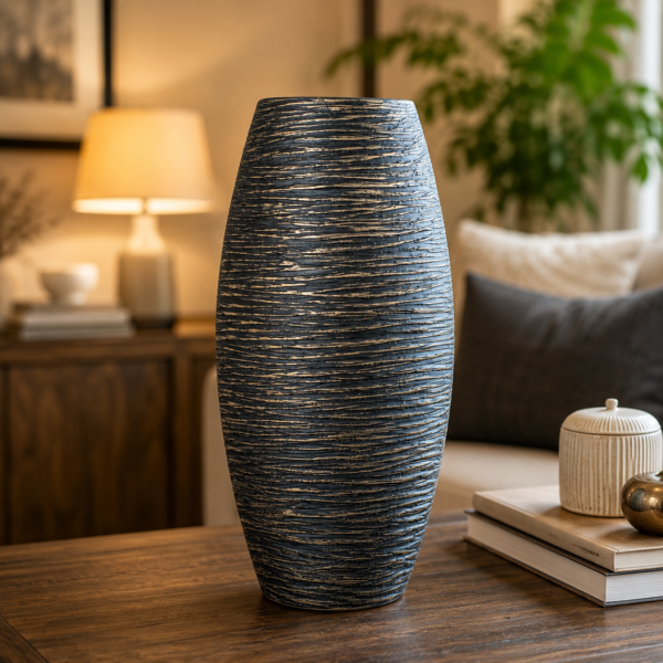 TALL OVAL SHAPED VASE