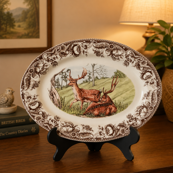 HAYDON GROVE DEER OVAL PLATTER
