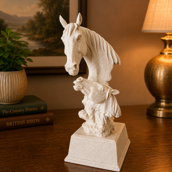 HORSE COUPLE ON STAND