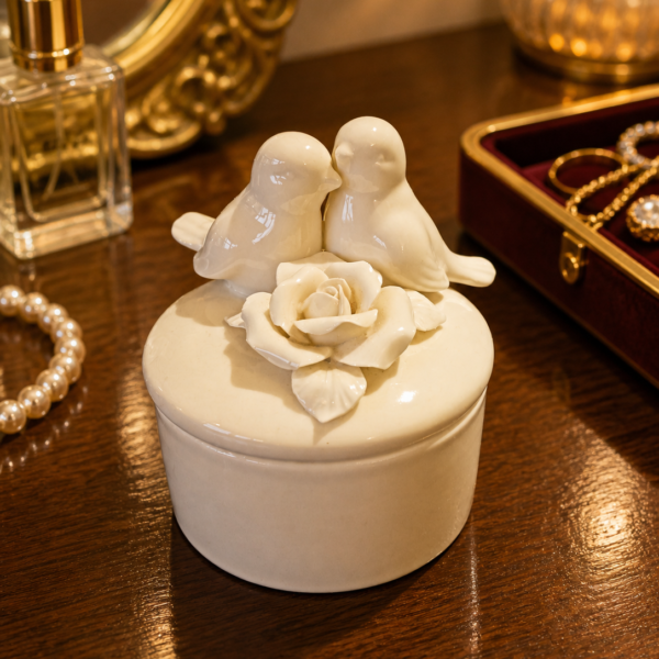 BIRD COUPLE TRINKET BOX