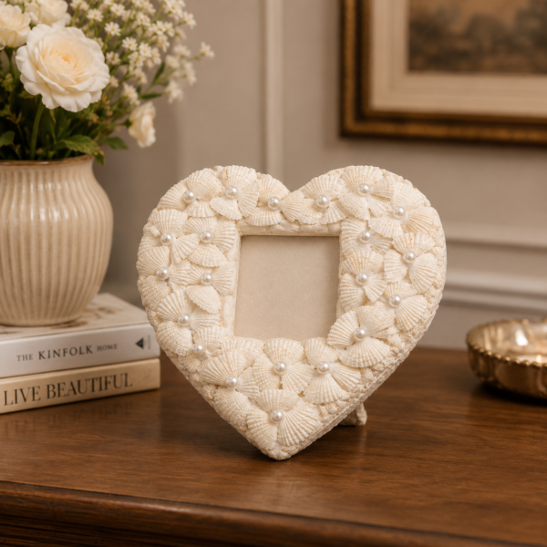SEASHELL HEART PHOTOFRAME