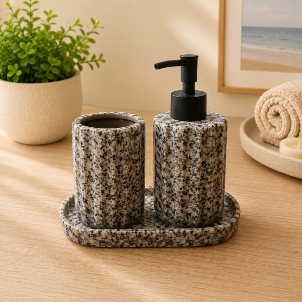 BATHROOM SET MARBLE FINISH SO3