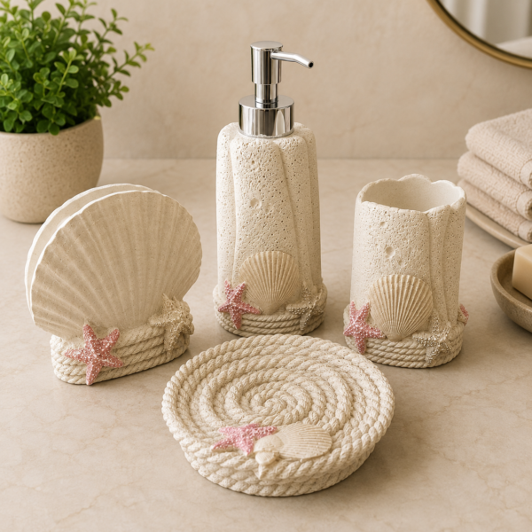 SHELL & STAR BATHROOM SET