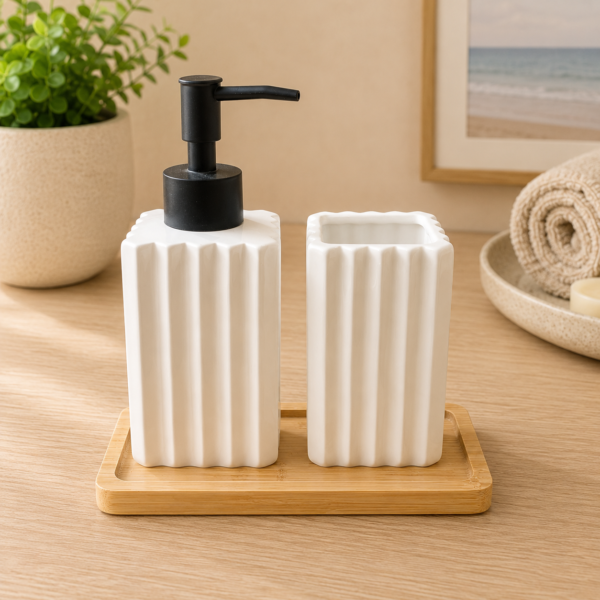 BATHROOM SET RIBBED SO3